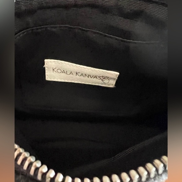 KOALA KANVAS Flannel Gray Plaid Glitter SKI Wristlet NEW Apres Ski - Picture 4 of 5